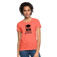 Load image into Gallery viewer, &quot;Graduate&#39;s Pride: Mom&#39;s Joy&quot; 100% Cotton Women&#39;s T-Shirt - heather coral
