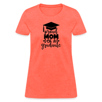 Load image into Gallery viewer, &quot;Graduate&#39;s Pride: Mom&#39;s Joy&quot; 100% Cotton Women&#39;s T-Shirt - heather coral
