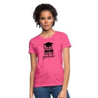 Load image into Gallery viewer, &quot;Graduate&#39;s Pride: Mom&#39;s Joy&quot; 100% Cotton Women&#39;s T-Shirt - heather pink
