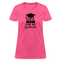 Load image into Gallery viewer, &quot;Graduate&#39;s Pride: Mom&#39;s Joy&quot; 100% Cotton Women&#39;s T-Shirt - heather pink
