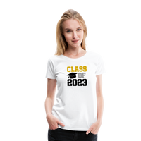 Load image into Gallery viewer, &quot;Class of 2023: Fearless Females, Boundless Futures&quot; Women’s Premium T-Shirt - white
