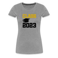 Load image into Gallery viewer, &quot;Class of 2023: Fearless Females, Boundless Futures&quot; Women’s Premium T-Shirt - heather gray
