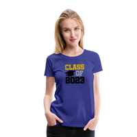 Load image into Gallery viewer, &quot;Class of 2023: Fearless Females, Boundless Futures&quot; Women’s Premium T-Shirt - royal blue
