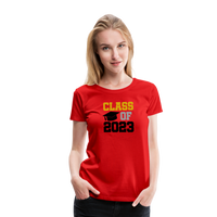 Load image into Gallery viewer, &quot;Class of 2023: Fearless Females, Boundless Futures&quot; Women’s Premium T-Shirt - red
