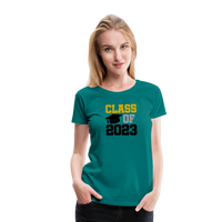 Load image into Gallery viewer, &quot;Class of 2023: Fearless Females, Boundless Futures&quot; Women’s Premium T-Shirt - teal
