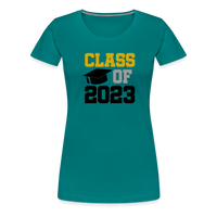 Load image into Gallery viewer, &quot;Class of 2023: Fearless Females, Boundless Futures&quot; Women’s Premium T-Shirt - teal
