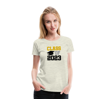 Load image into Gallery viewer, &quot;Class of 2023: Fearless Females, Boundless Futures&quot; Women’s Premium T-Shirt - heather oatmeal
