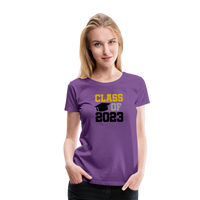 Load image into Gallery viewer, &quot;Class of 2023: Fearless Females, Boundless Futures&quot; Women’s Premium T-Shirt - purple
