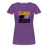 Load image into Gallery viewer, &quot;Class of 2023: Fearless Females, Boundless Futures&quot; Women’s Premium T-Shirt - purple
