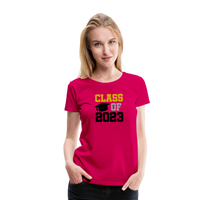 Load image into Gallery viewer, &quot;Class of 2023: Fearless Females, Boundless Futures&quot; Women’s Premium T-Shirt - dark pink
