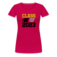 Load image into Gallery viewer, &quot;Class of 2023: Fearless Females, Boundless Futures&quot; Women’s Premium T-Shirt - dark pink

