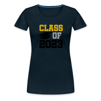 Load image into Gallery viewer, &quot;Class of 2023: Fearless Females, Boundless Futures&quot; Women’s Premium T-Shirt - deep navy
