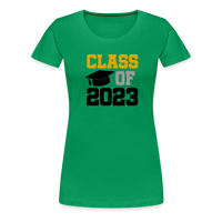Load image into Gallery viewer, &quot;Class of 2023: Fearless Females, Boundless Futures&quot; Women’s Premium T-Shirt - kelly green

