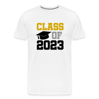 Load image into Gallery viewer, &quot;Class of 2023: Unstoppable Graduates, Endless Possibilities&quot; Men&#39;s Premium T-Shirt - white
