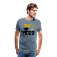Load image into Gallery viewer, &quot;Class of 2023: Unstoppable Graduates, Endless Possibilities&quot; Men&#39;s Premium T-Shirt - steel blue
