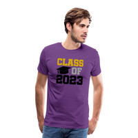 Load image into Gallery viewer, &quot;Class of 2023: Unstoppable Graduates, Endless Possibilities&quot; Men&#39;s Premium T-Shirt - purple
