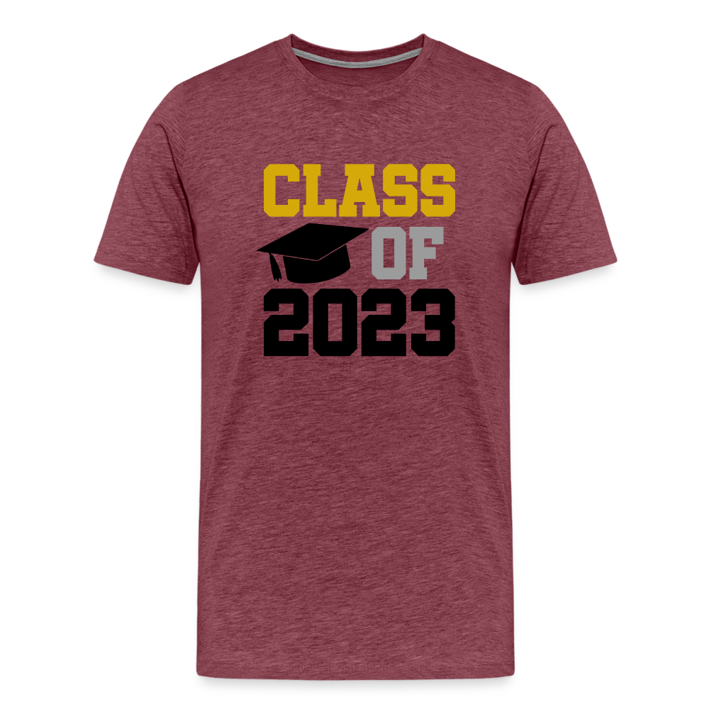 "Class of 2023: Unstoppable Graduates, Endless Possibilities" Men's Premium T-Shirt - heather burgundy