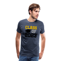 Load image into Gallery viewer, &quot;Class of 2023: Unstoppable Graduates, Endless Possibilities&quot; Men&#39;s Premium T-Shirt - heather blue
