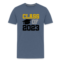 Load image into Gallery viewer, &quot;Class of 2023: Unstoppable Graduates, Endless Possibilities&quot; Men&#39;s Premium T-Shirt - heather blue
