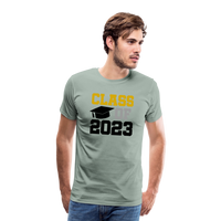 Load image into Gallery viewer, &quot;Class of 2023: Unstoppable Graduates, Endless Possibilities&quot; Men&#39;s Premium T-Shirt - steel green
