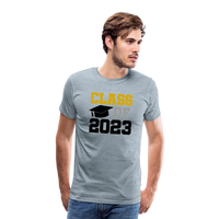 Load image into Gallery viewer, &quot;Class of 2023: Unstoppable Graduates, Endless Possibilities&quot; Men&#39;s Premium T-Shirt - heather ice blue
