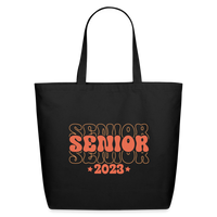 Load image into Gallery viewer, &quot;Seniors 2023&quot; Eco-Friendly Cotton Graduation Tote Bag - black
