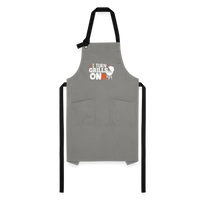 Load image into Gallery viewer, &quot;I Turn Grills On&quot; Premium Artisan BBQ Apron - Stylish &amp; Durable Cooking Accessory for Grill Masters - gray/black
