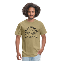 Load image into Gallery viewer, &quot;I&#39;d Rather Be Camping&quot; - Nature Lover&#39;s Unisex T-Shirt for Outdoor Enthusiasts and Adventure Seekers - khaki
