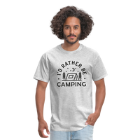 Load image into Gallery viewer, &quot;I&#39;d Rather Be Camping&quot; - Nature Lover&#39;s Unisex T-Shirt for Outdoor Enthusiasts and Adventure Seekers - heather gray
