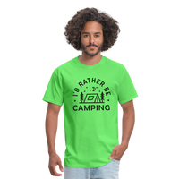 Load image into Gallery viewer, &quot;I&#39;d Rather Be Camping&quot; - Nature Lover&#39;s Unisex T-Shirt for Outdoor Enthusiasts and Adventure Seekers - kiwi
