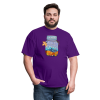Load image into Gallery viewer, CampfireMemories: &#39;Collect Memories&#39; Camping-Themed T-Shirt with Inspiring Jar Design - purple
