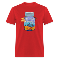 Load image into Gallery viewer, CampfireMemories: &#39;Collect Memories&#39; Camping-Themed T-Shirt with Inspiring Jar Design - red
