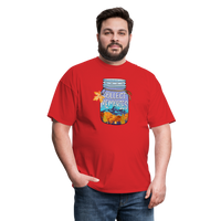 Load image into Gallery viewer, CampfireMemories: &#39;Collect Memories&#39; Camping-Themed T-Shirt with Inspiring Jar Design - red
