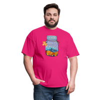 Load image into Gallery viewer, CampfireMemories: &#39;Collect Memories&#39; Camping-Themed T-Shirt with Inspiring Jar Design - fuchsia
