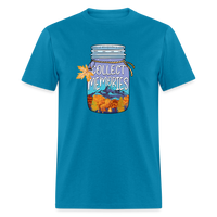 Load image into Gallery viewer, CampfireMemories: &#39;Collect Memories&#39; Camping-Themed T-Shirt with Inspiring Jar Design - turquoise

