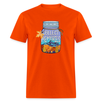Load image into Gallery viewer, CampfireMemories: &#39;Collect Memories&#39; Camping-Themed T-Shirt with Inspiring Jar Design - orange
