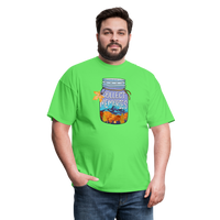 Load image into Gallery viewer, CampfireMemories: &#39;Collect Memories&#39; Camping-Themed T-Shirt with Inspiring Jar Design - kiwi
