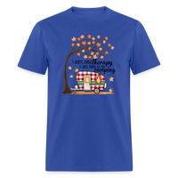 Load image into Gallery viewer, NatureTherapy: &#39;I Don&#39;t Need Therapy, I Just Need to Go Camping&#39; Expressive T-Shirt - royal blue
