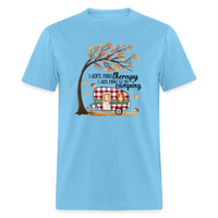 Load image into Gallery viewer, NatureTherapy: &#39;I Don&#39;t Need Therapy, I Just Need to Go Camping&#39; Expressive T-Shirt - aquatic blue

