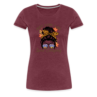 Load image into Gallery viewer, OutdoorWhirl: &#39;Just a Girl Who Loves Camping&#39; Women&#39;s T-Shirt for Nature Enthusiasts - heather burgundy
