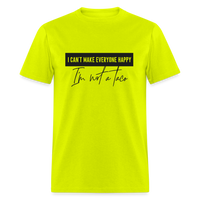 Load image into Gallery viewer, Comical Reality Check: &#39;I Can&#39;t Make Everyone Happy, I&#39;m Not a Taco&#39; Tee - safety green
