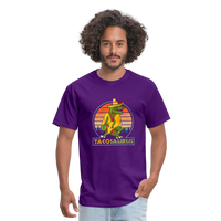 Load image into Gallery viewer, Dino-mite Taco Time: The Hilarious &#39;Tacosaurus&#39; Tyrannosaurus Taco Tee - purple
