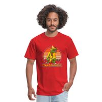 Load image into Gallery viewer, Dino-mite Taco Time: The Hilarious &#39;Tacosaurus&#39; Tyrannosaurus Taco Tee - red
