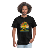 Load image into Gallery viewer, Dino-mite Taco Time: The Hilarious &#39;Tacosaurus&#39; Tyrannosaurus Taco Tee - black
