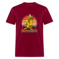 Load image into Gallery viewer, Dino-mite Taco Time: The Hilarious &#39;Tacosaurus&#39; Tyrannosaurus Taco Tee - burgundy
