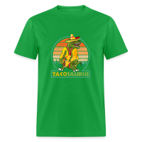 Load image into Gallery viewer, Dino-mite Taco Time: The Hilarious &#39;Tacosaurus&#39; Tyrannosaurus Taco Tee - bright green
