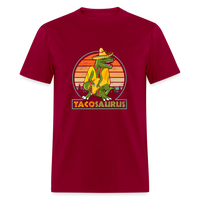 Load image into Gallery viewer, Dino-mite Taco Time: The Hilarious &#39;Tacosaurus&#39; Tyrannosaurus Taco Tee - dark red
