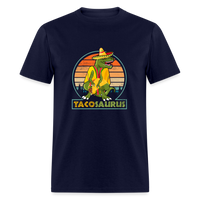 Load image into Gallery viewer, Dino-mite Taco Time: The Hilarious &#39;Tacosaurus&#39; Tyrannosaurus Taco Tee - navy
