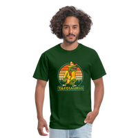 Load image into Gallery viewer, Dino-mite Taco Time: The Hilarious &#39;Tacosaurus&#39; Tyrannosaurus Taco Tee - forest green
