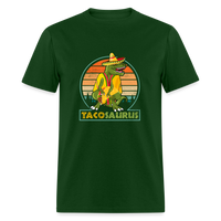 Load image into Gallery viewer, Dino-mite Taco Time: The Hilarious &#39;Tacosaurus&#39; Tyrannosaurus Taco Tee - forest green
